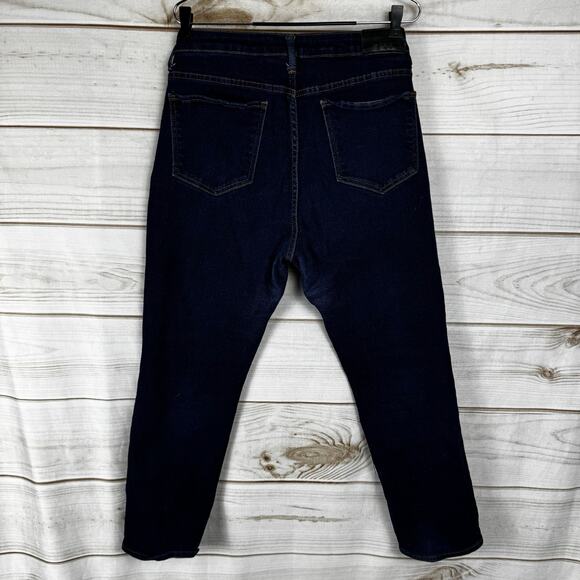 !iT Amanda Dark Wash High Rise Slim Ankle Denim Jeans Size 12 - Picture 4 of 10